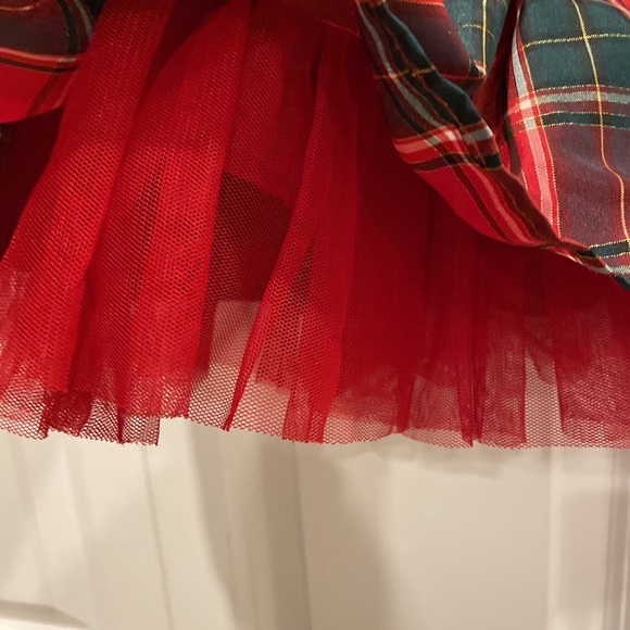 George Red, Green & Gold Plaid Holiday Dress - Picture 5 of 6